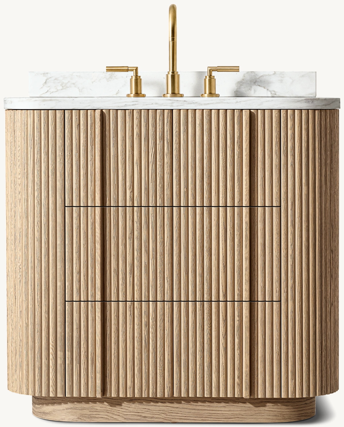 Vanidade única: um reino luxuoso e elegante, onde materiais e artesanato se entrelaçam