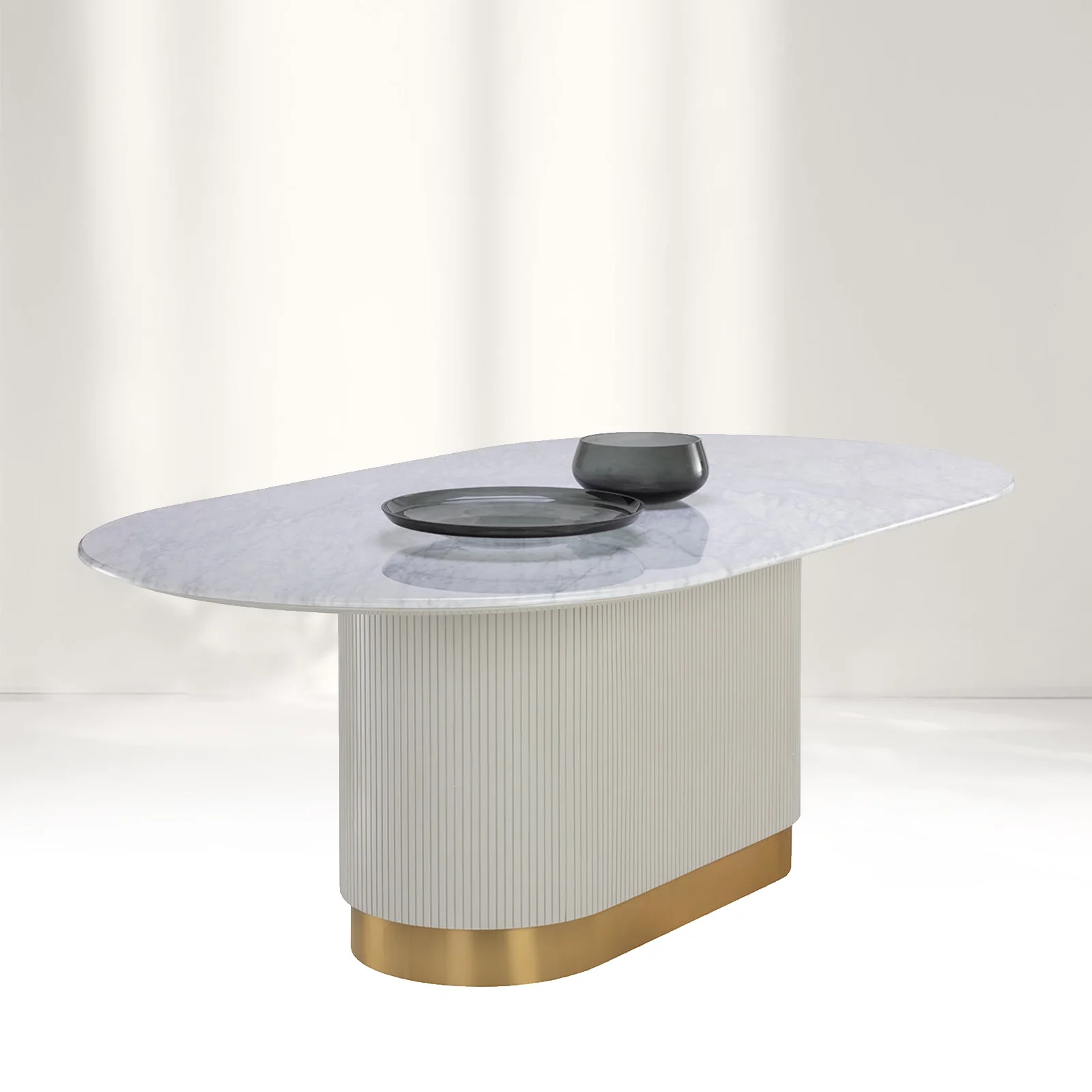 Tabela oval Sleekmarble Finnley