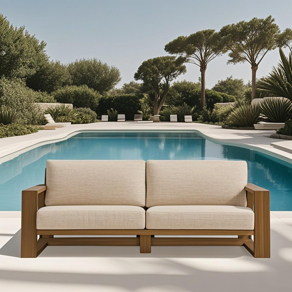 Sofá ao ar livre em corça