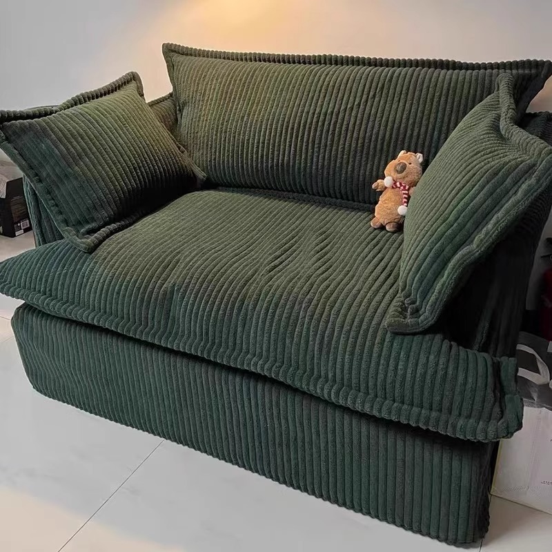 Sofá pequeno de veludo destacável de estilo japonês