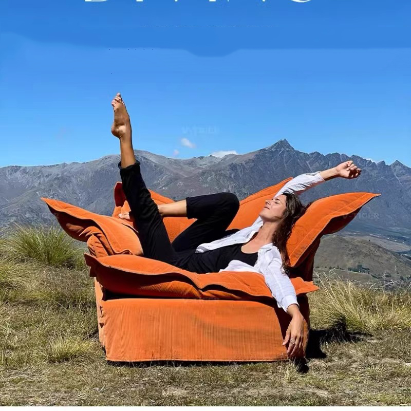 Sofá super macio minimalista para relaxar