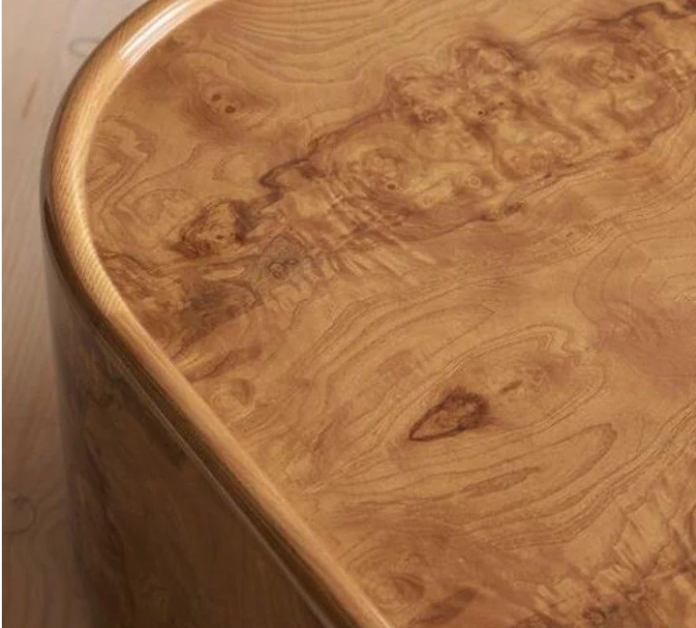 Mesa de café de madeira maciça de estilo rural