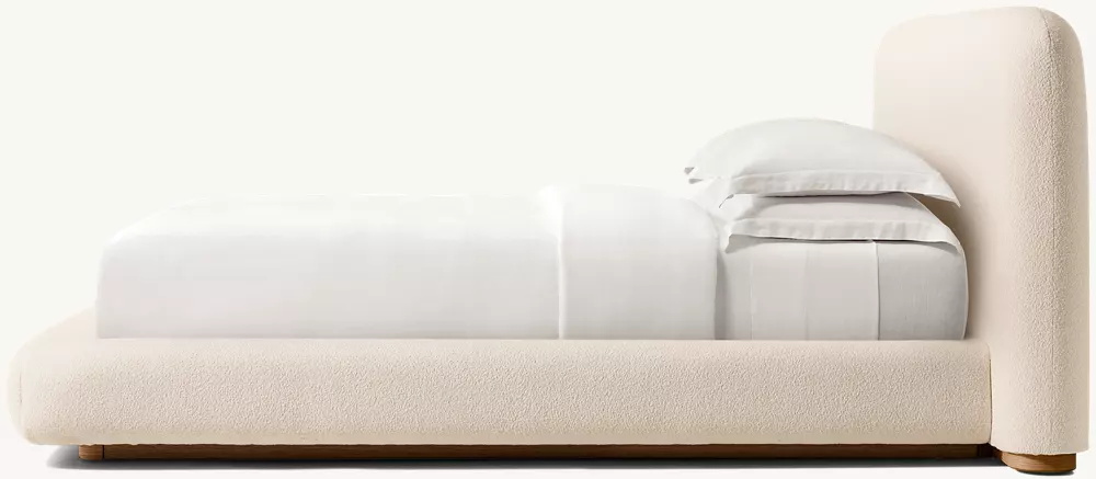 Cama de painel estendida de tecido