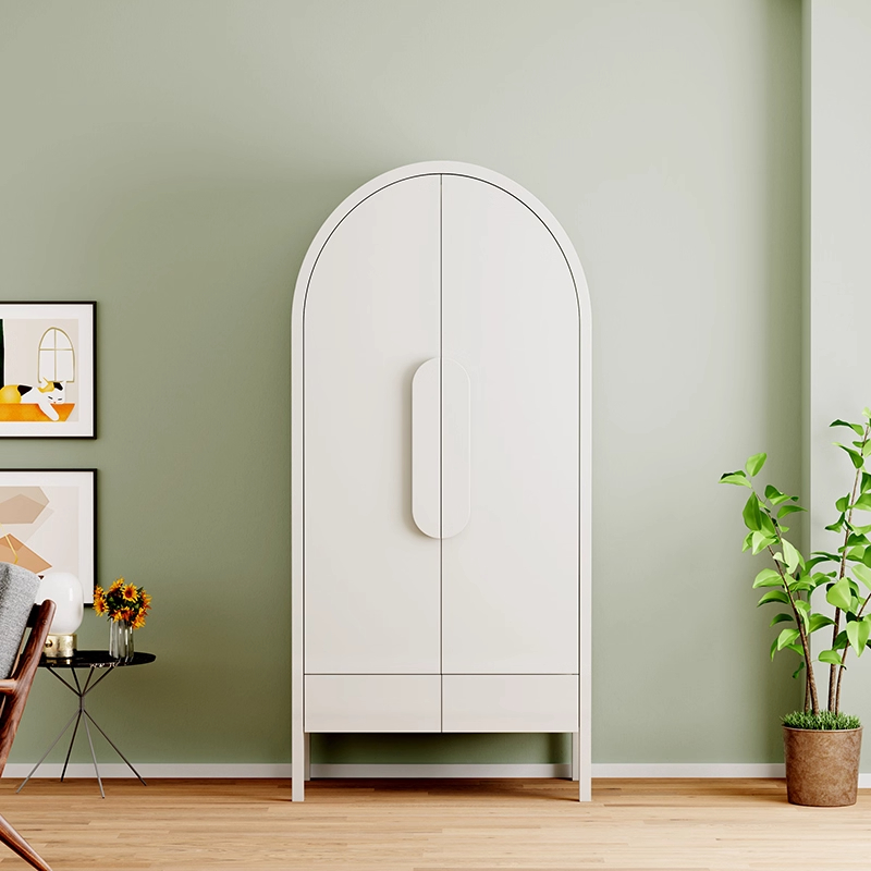 Guarda-roupa de madeira maciça de estilo americano