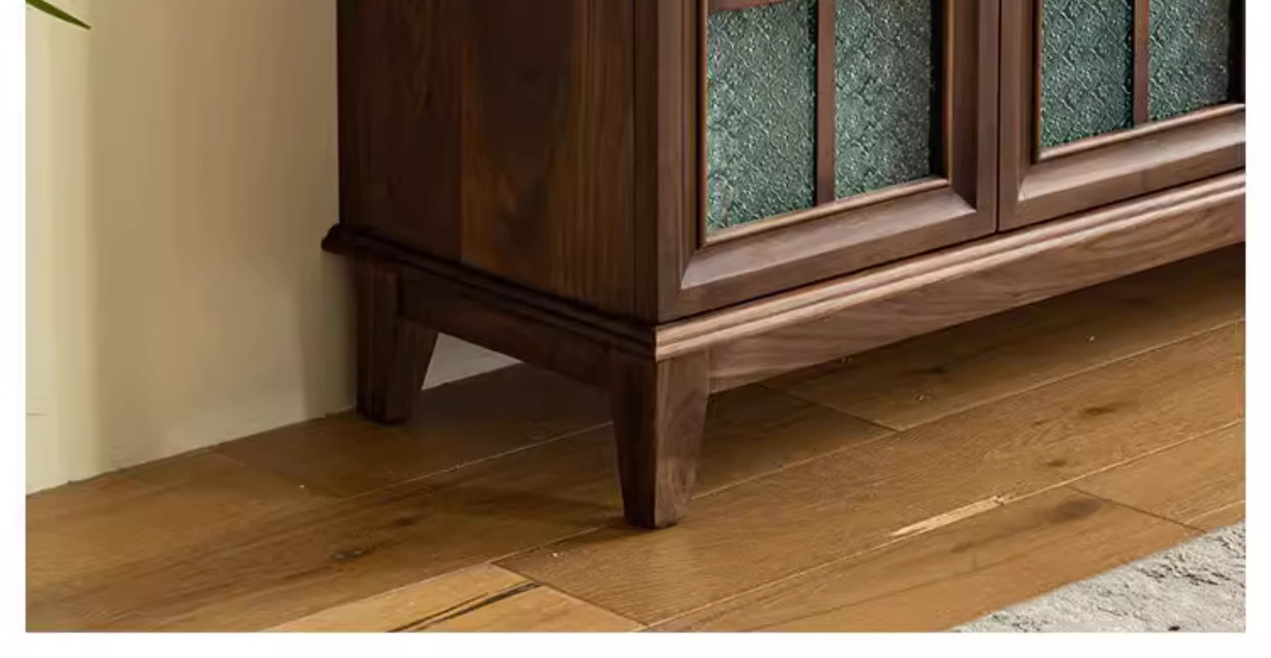 Aparador de madeira maciça de nogueira preta