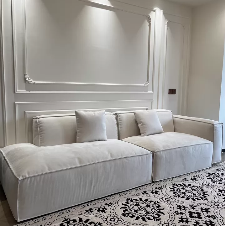 Sofá de tecido francês Winnie