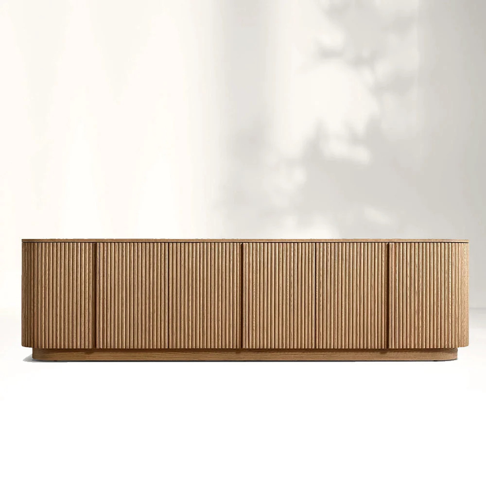 Sala de estar americana de madeira de madeira branca de madeira branca armário de tv armário