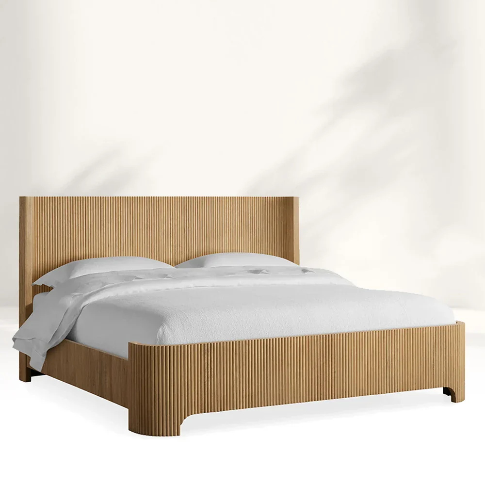 Finnley Brooved Ebony Bed 