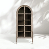 Oak Arch - Top Glass - Bookcase Door