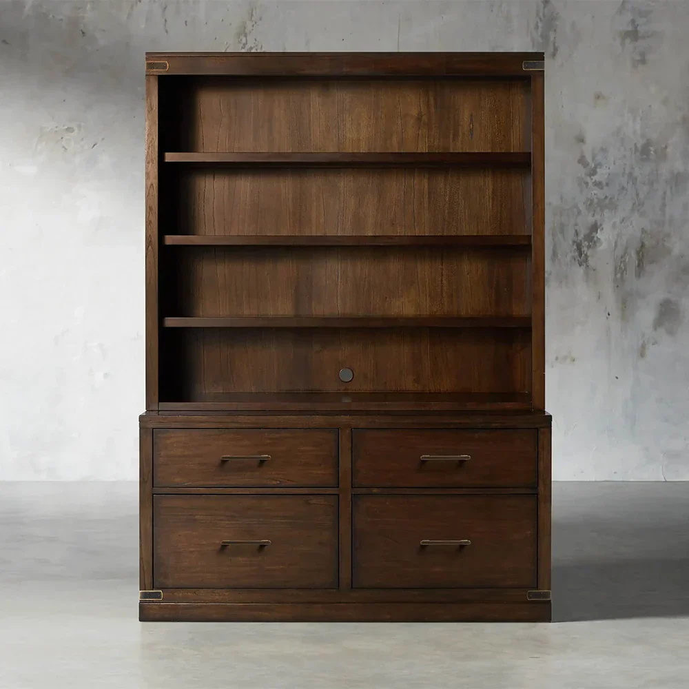 Estante modular com base de arquivos