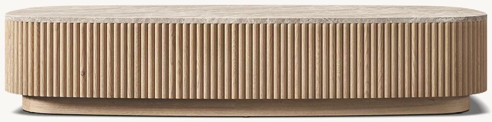 Mesa de café à base de pedra quadrada