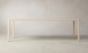 Mesa de jantar de cinzas retas - forrada