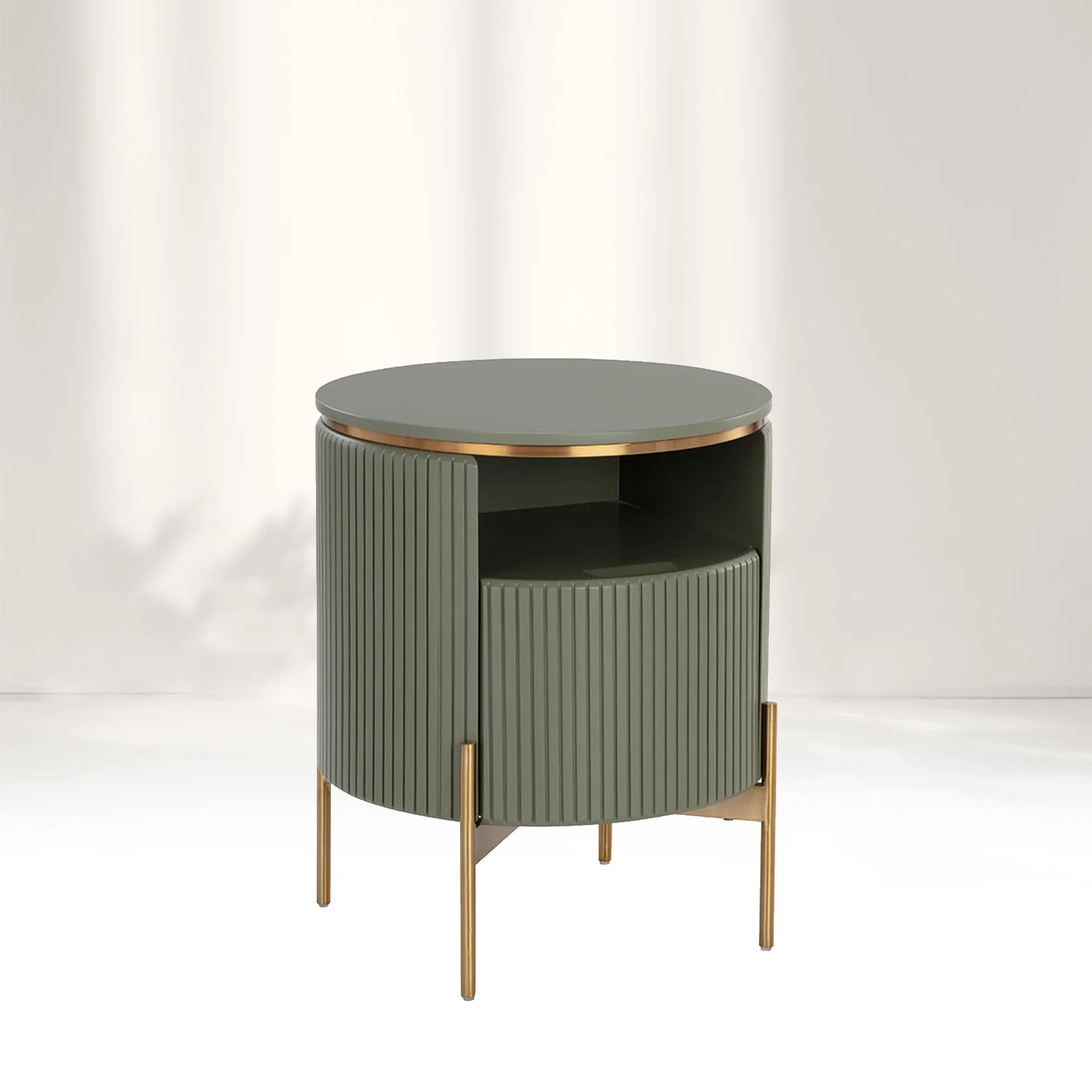  Aparador redondo vertical - listrado