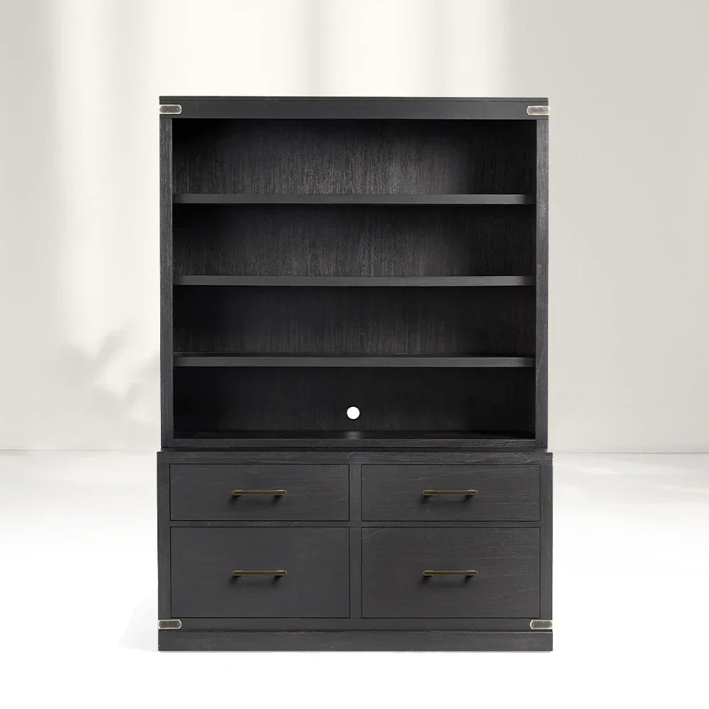 Estante modular com base de arquivos