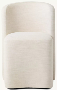 Armacha minimalista de tecido moderno feita de madeira maciça para refeições