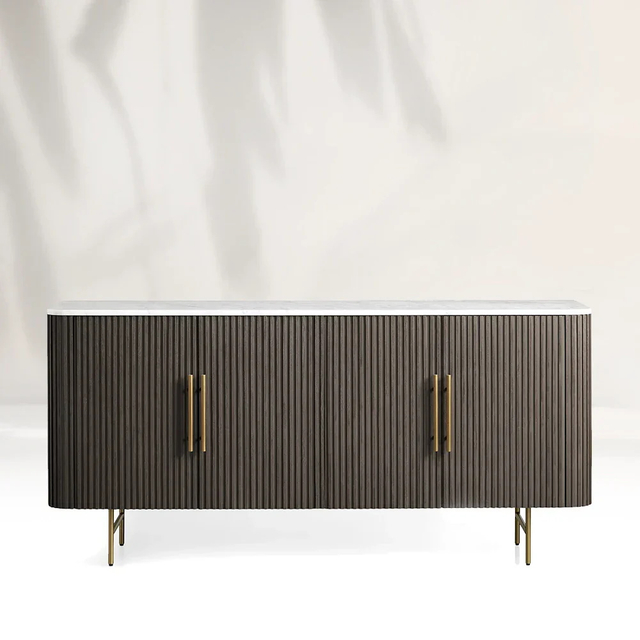 Gabinete de televisão feito de carvalho branco