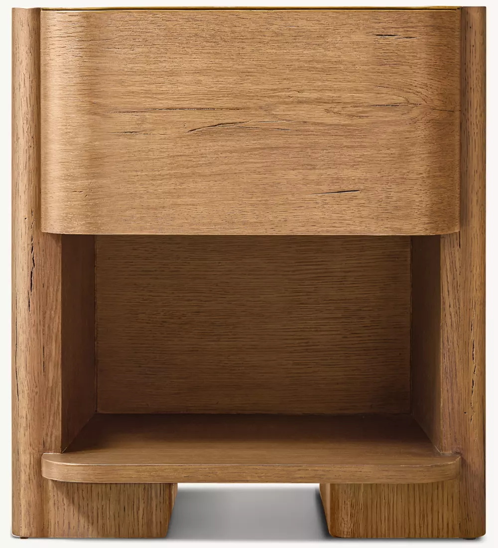 Mesa de cabeceira de madeira pura