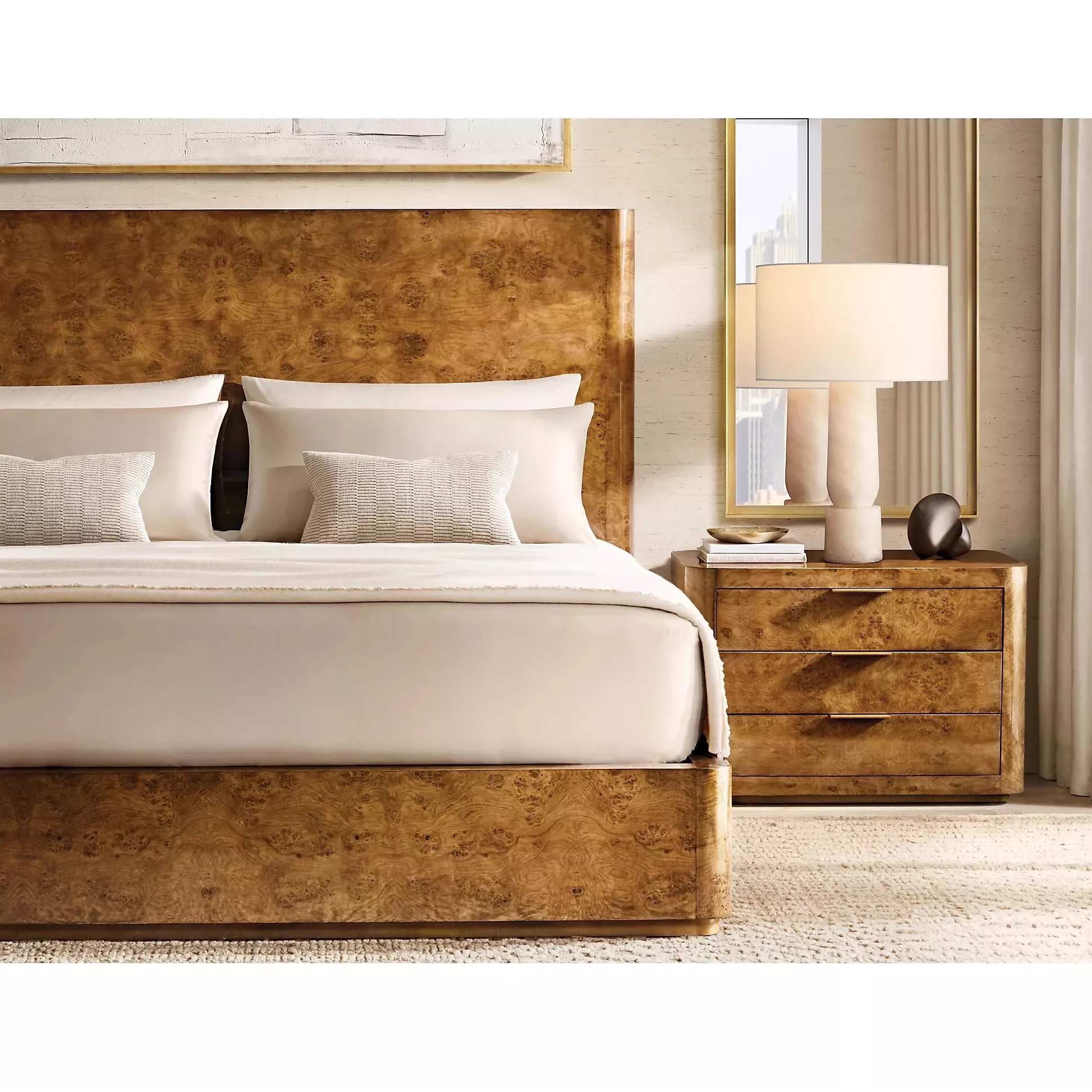 American Country Tree Bark Series: Reconstruindo o espaço do sono com arte natural