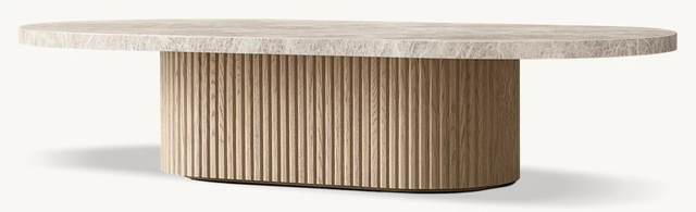 Mesa de café para pedestal