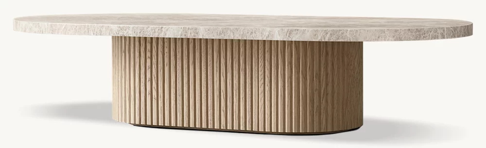 Mesa de café para pedestal