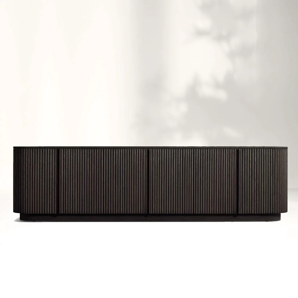 Sala de estar americana de madeira de madeira branca de madeira branca armário de tv armário