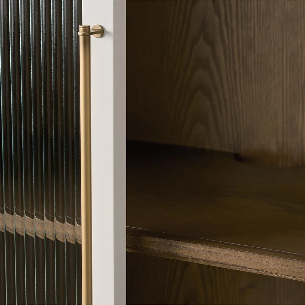 Modern Minimalist Double - Glass - Armário de Armazenamento de Portas