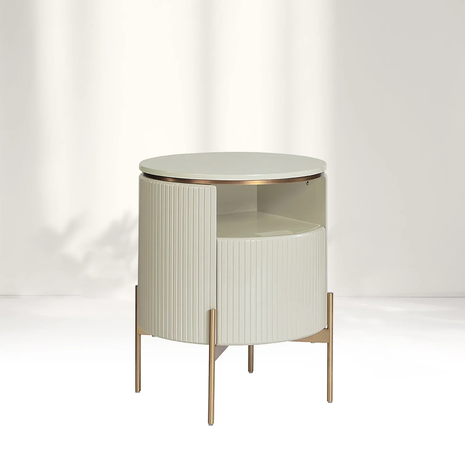  Aparador redondo vertical - listrado