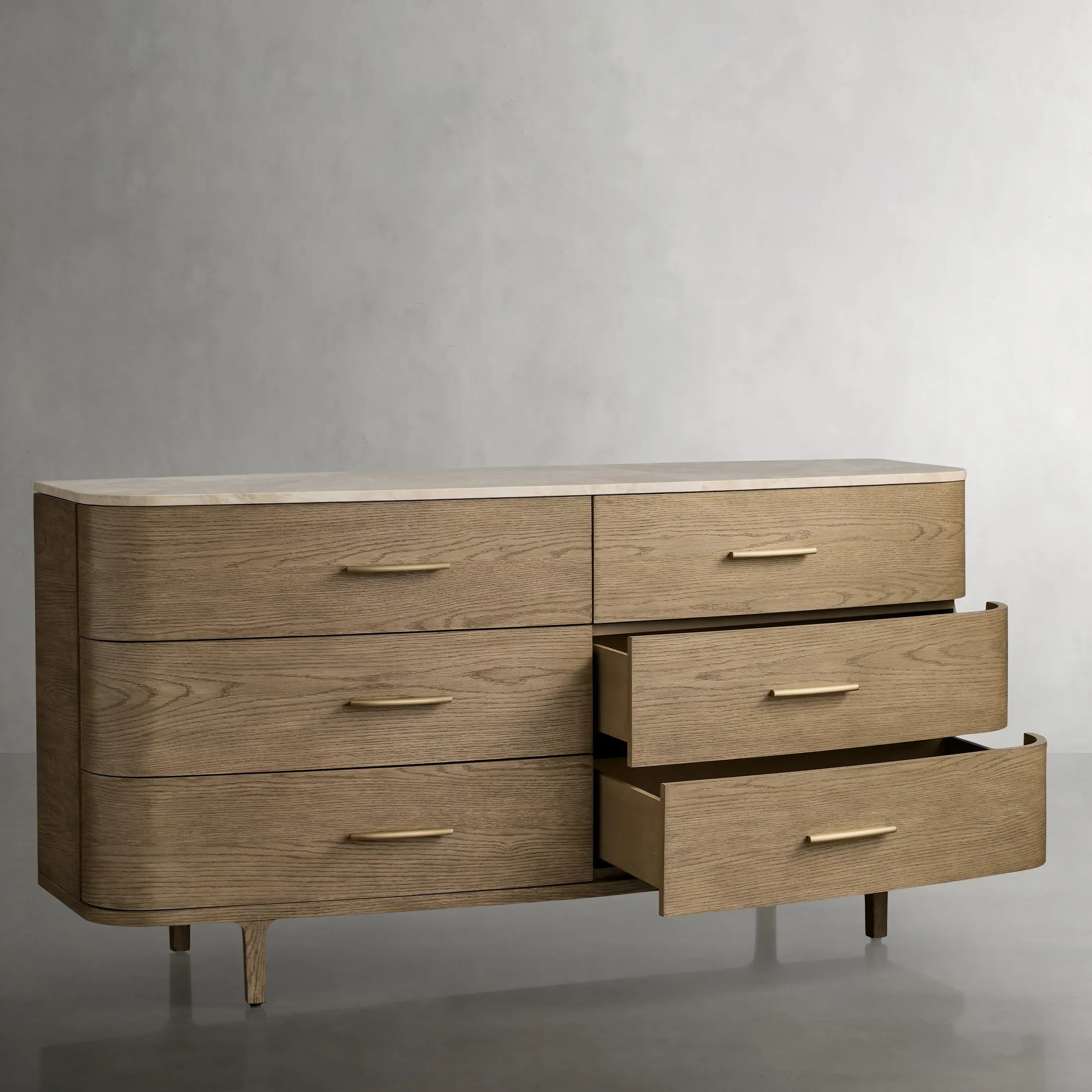 Cômoda de armazenamento de seis jogadores em forma de arco em forma de arco 