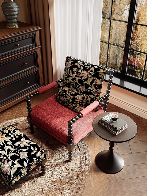 Cadeira de pérola retrô francesa