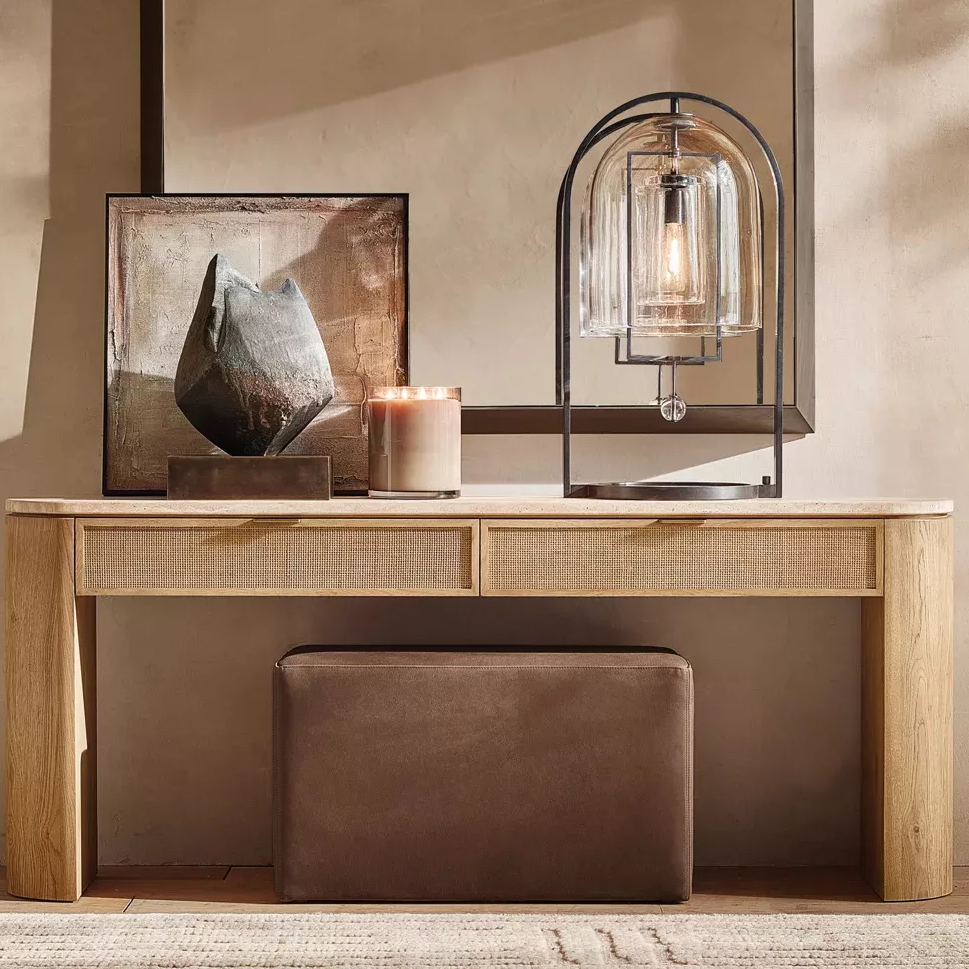 Tabela de console com gavetas ： In - Análise de profundidade do design, materiais e filosofia espacial